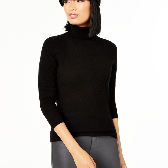 charter club cashmere turtleneck sweater